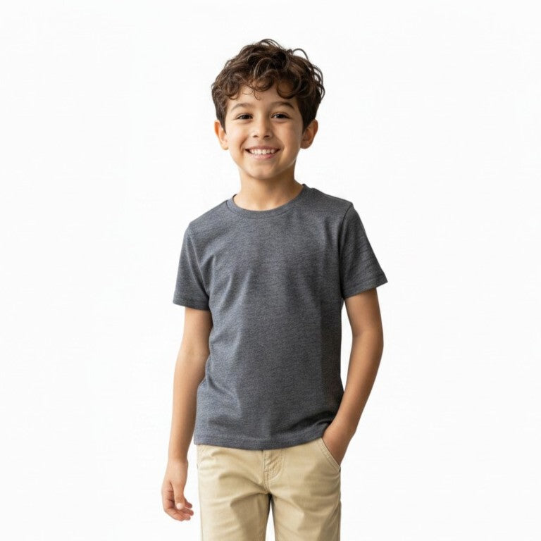 Classic Space-Dye Grey Boy's T-Shirt