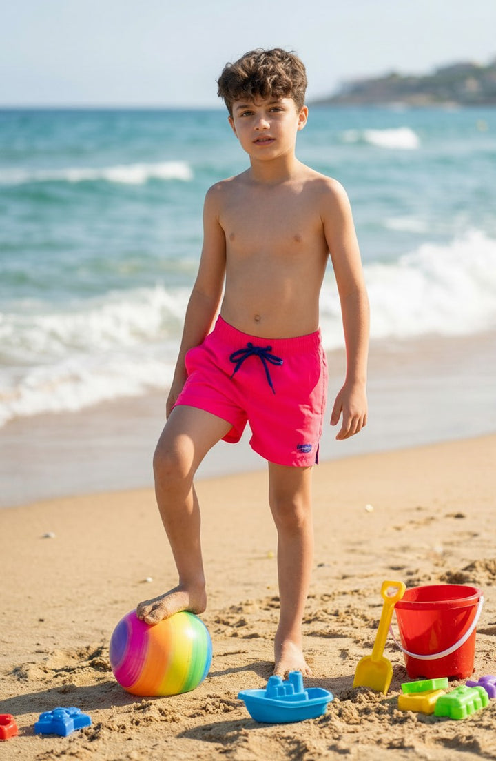 Kids' Bright Summer Beach Board Shorts