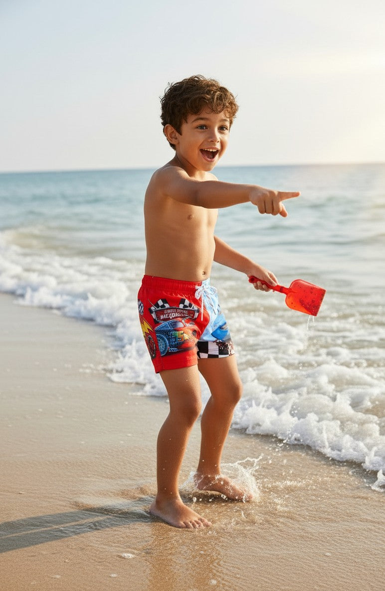 Boys' Character Print Active Swim Trunks