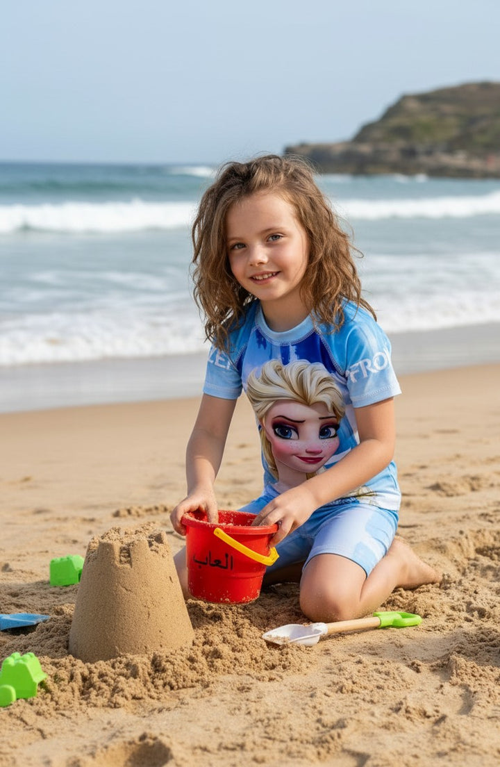 Magic & Fairytale Girls' Short-Sleeve Swim Set
