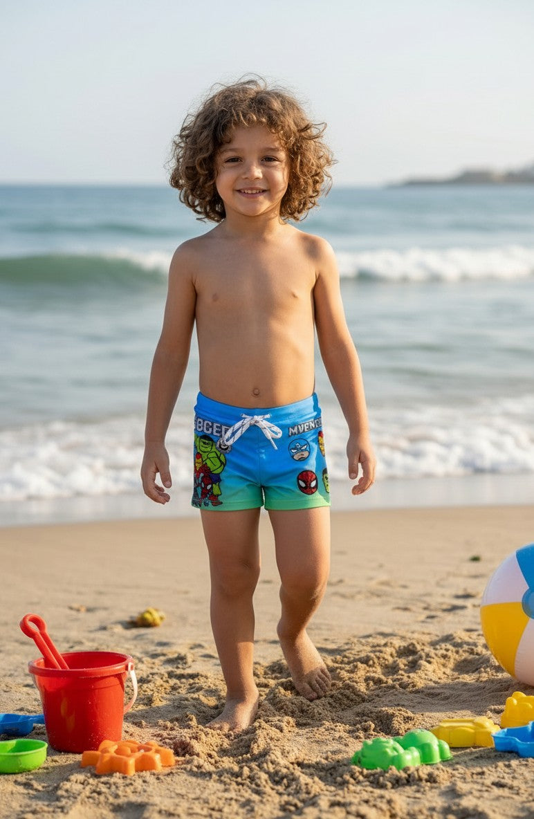 Boys' Character Print Active Swim Trunks