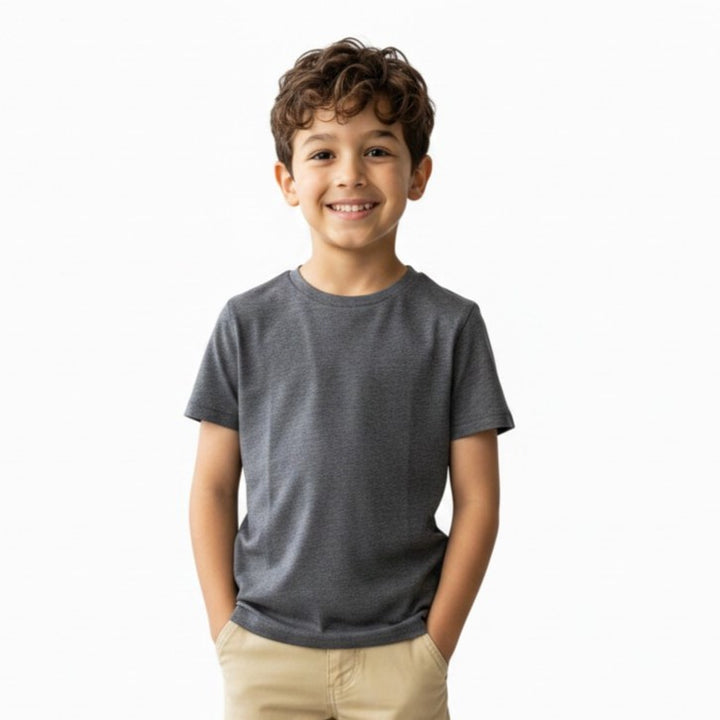 Classic Space-Dye Grey Boy's T-Shirt