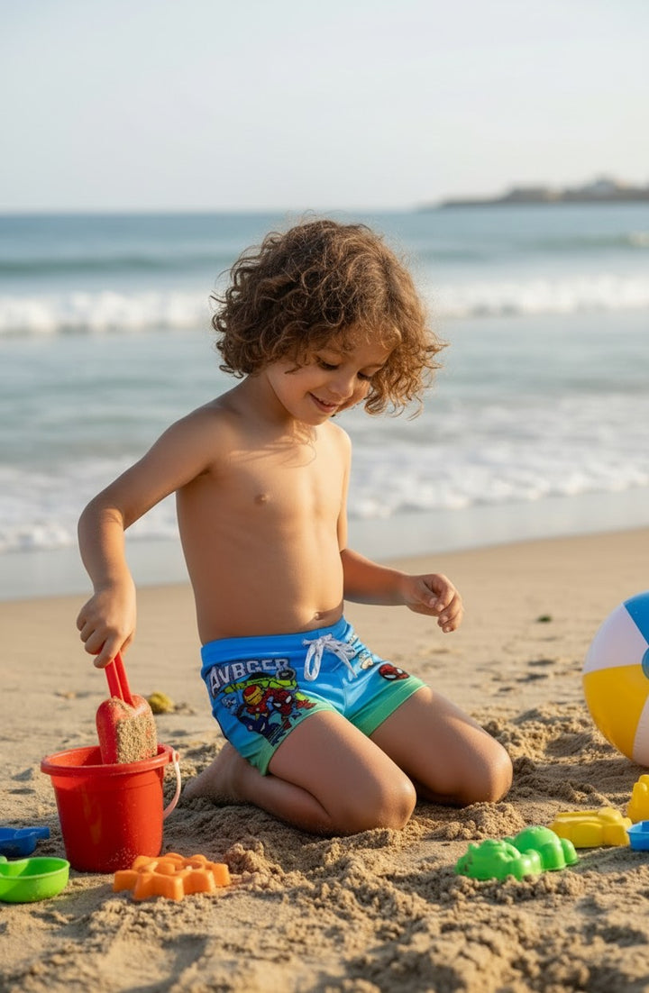 Boys' Character Print Active Swim Trunks
