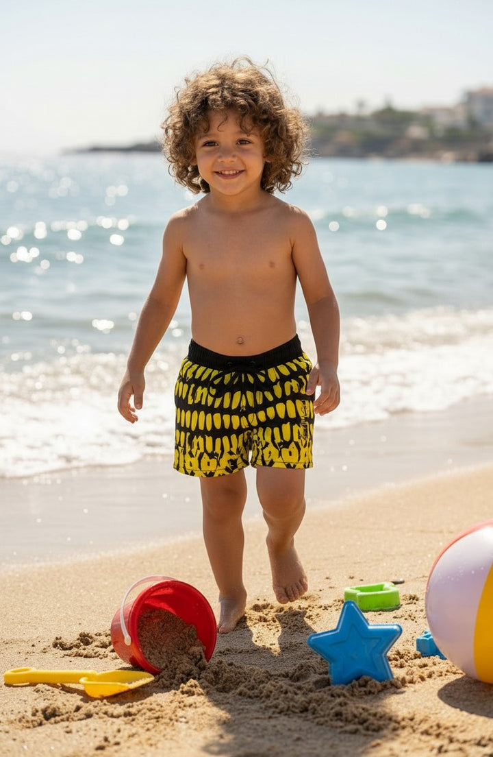 Fun-in-the-Sun Boys' Patterned Swim Trunks