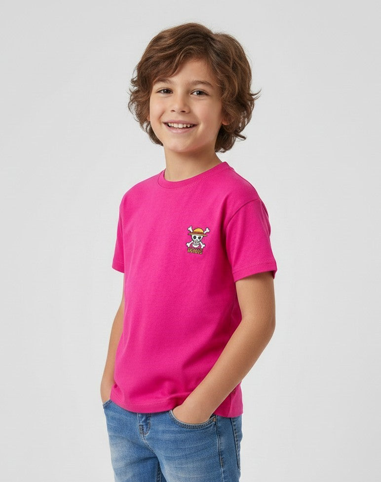 Kids Anime Graphic Cotton T-Shirt