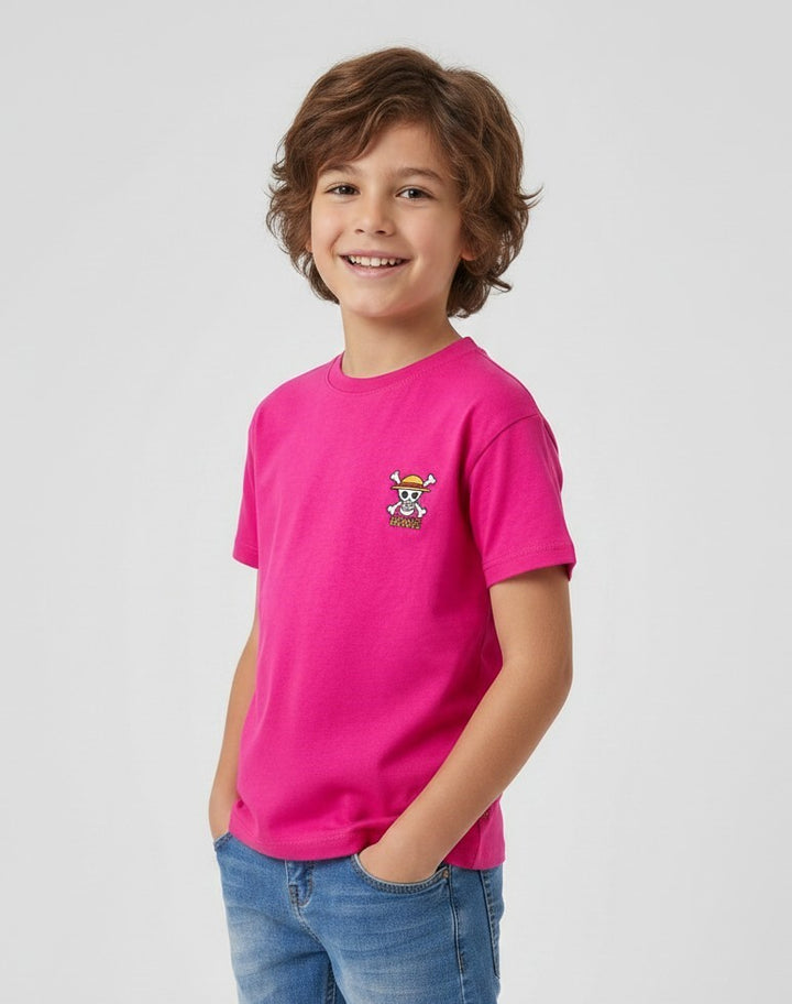 Kids Anime Graphic Cotton T-Shirt