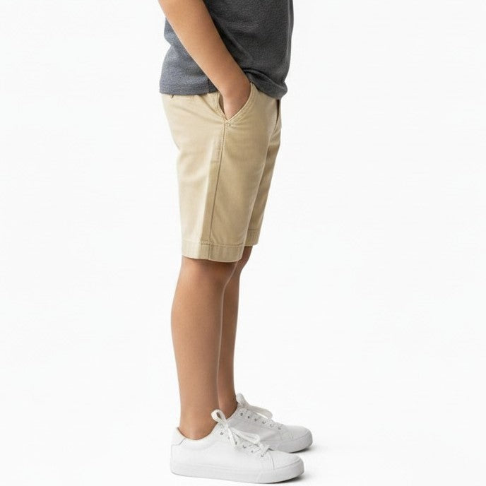 Boys' Classic Khaki Chino Shorts