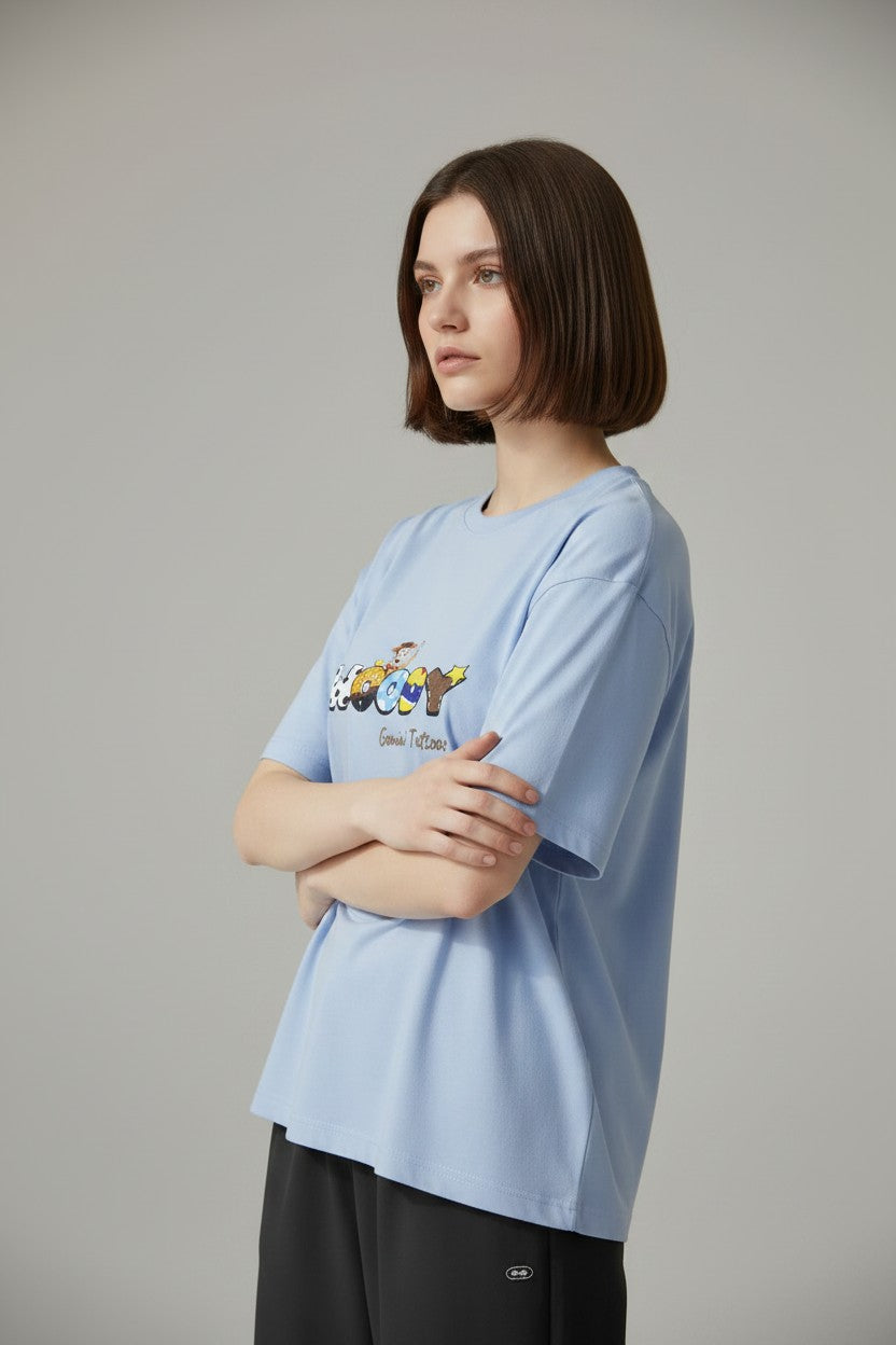 Retro Toy Story Inspired Drop-Shoulder Tee