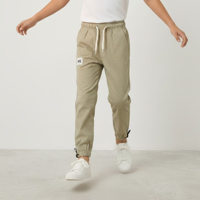 Boys' Adjustable Elastic Cuff Joggers