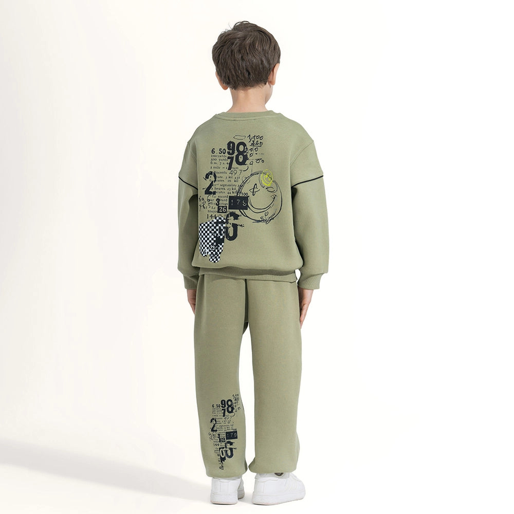 Urban Graphic Print Sweat Set