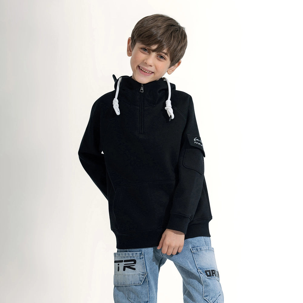 Moto Quarter-Zip Hoodie