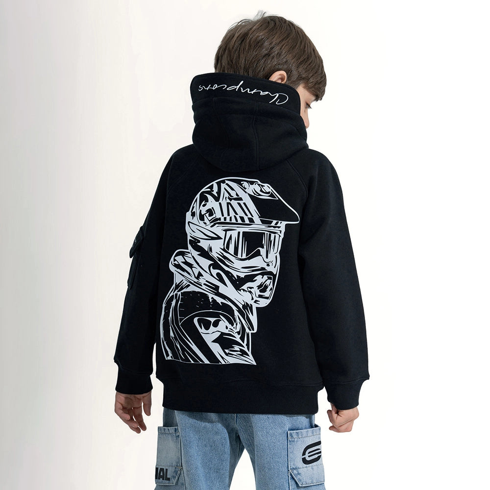 Moto Quarter-Zip Hoodie