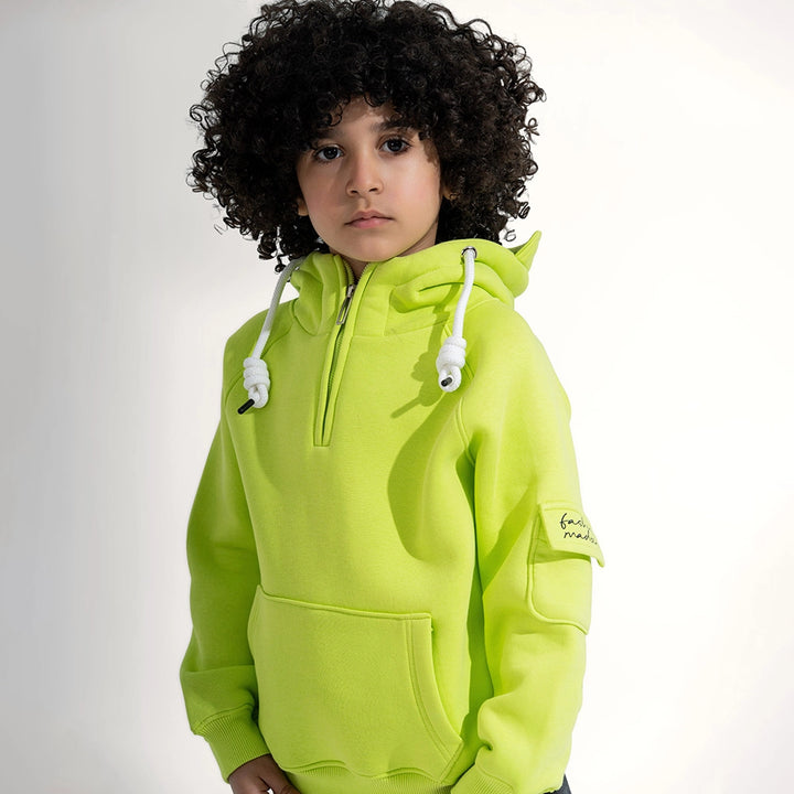 Moto Quarter-Zip Hoodie