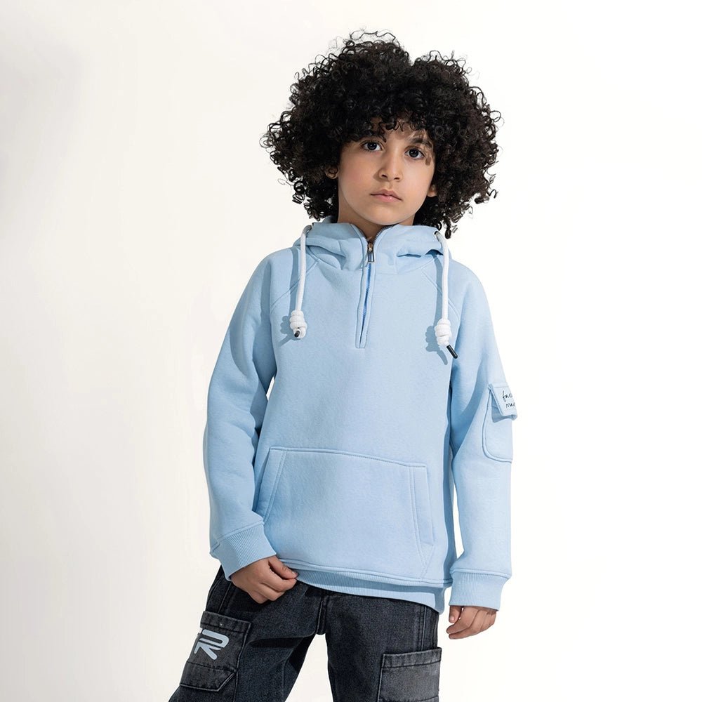 Moto Quarter-Zip Hoodie