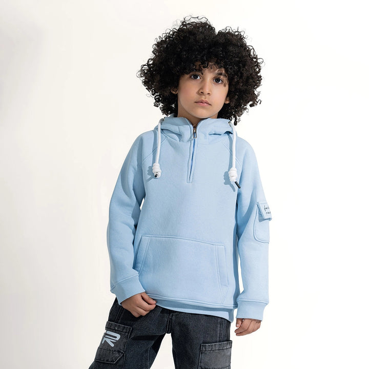 Moto Quarter-Zip Hoodie