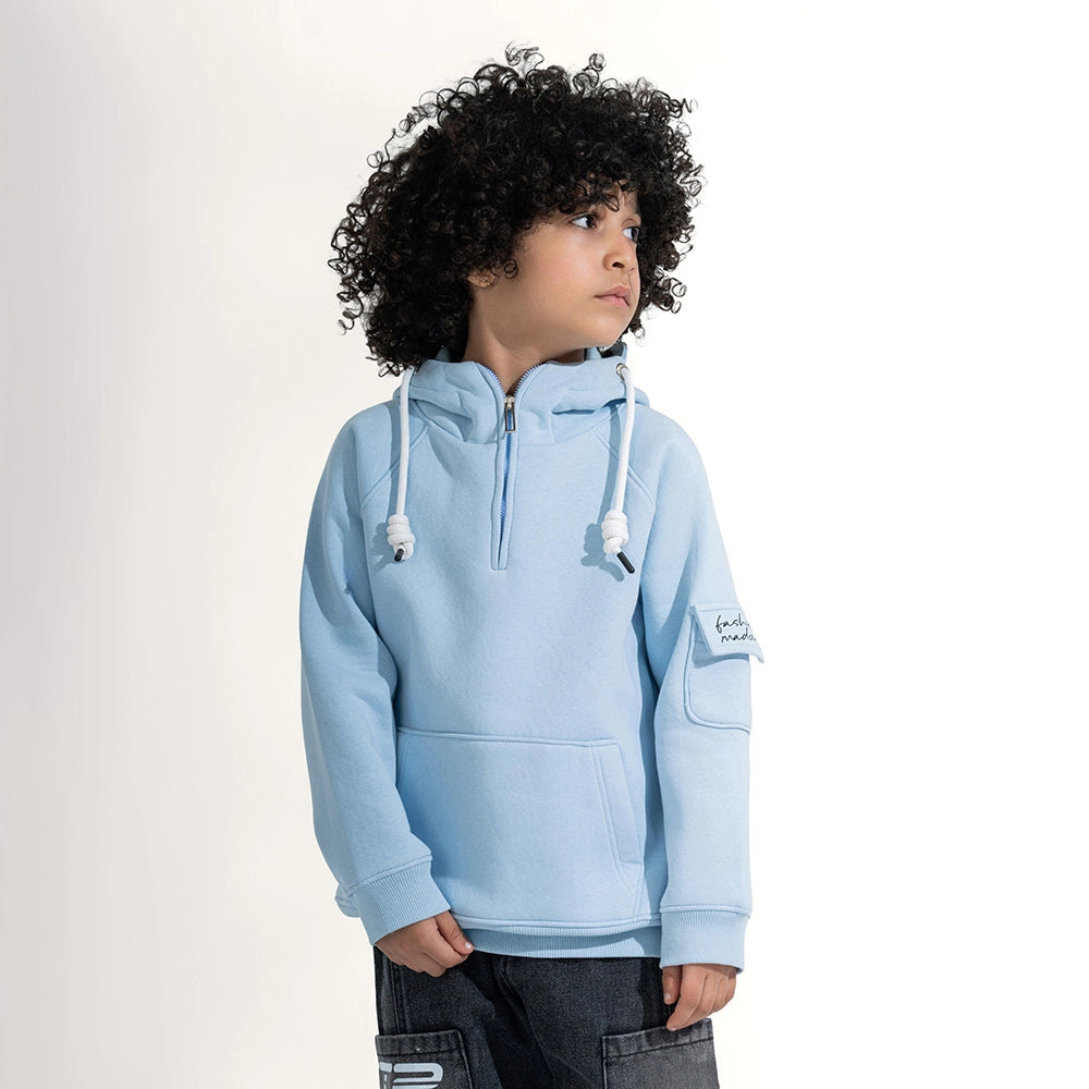 Moto Quarter-Zip Hoodie