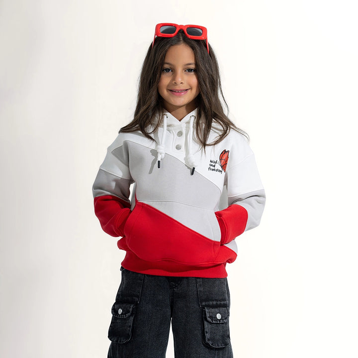 Three-Tone Color Block Hoodie