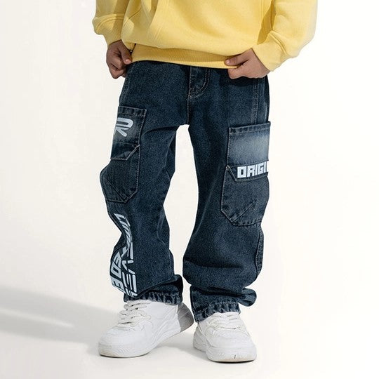 Original Script Cargo Jeans