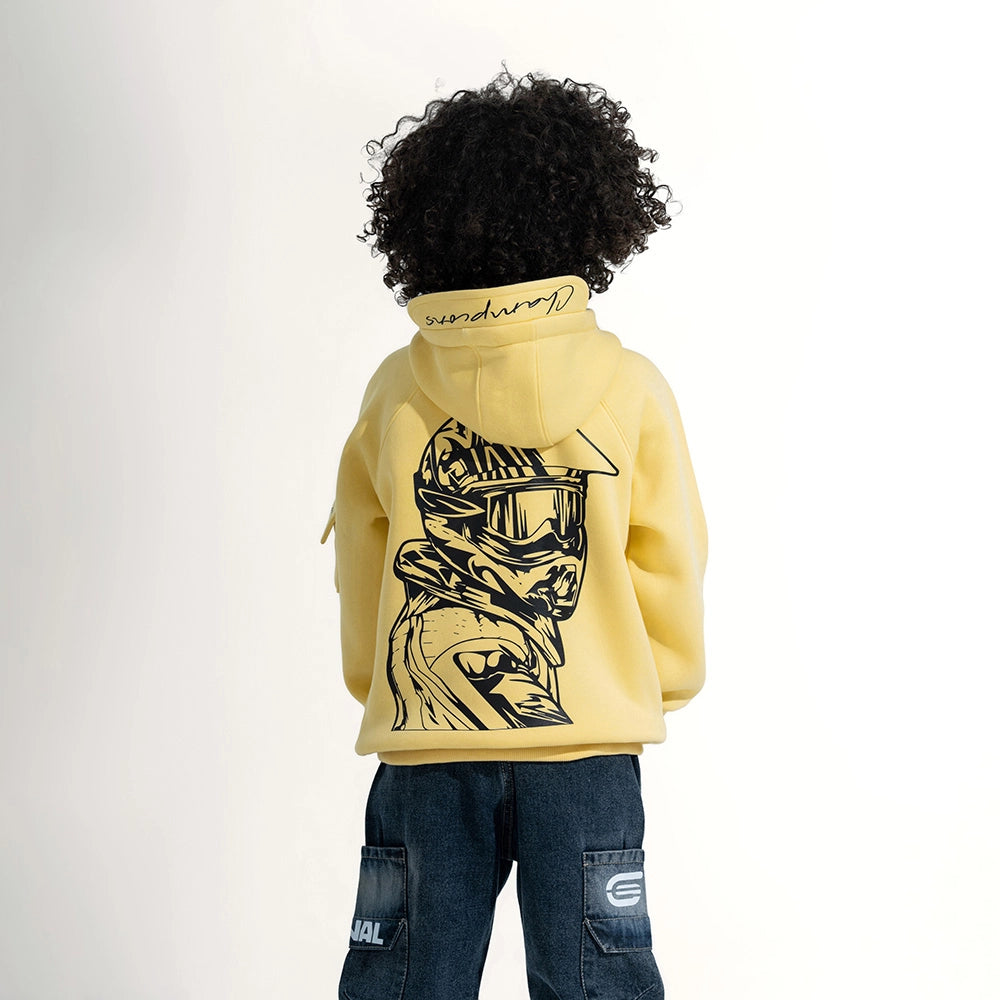 Moto Quarter-Zip Hoodie