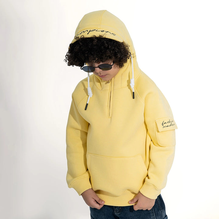 Moto Quarter-Zip Hoodie