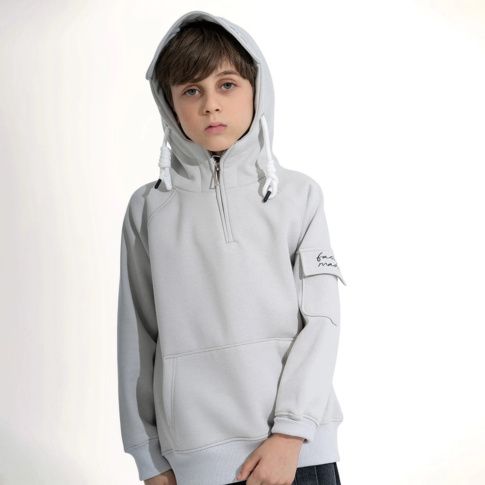 Moto Quarter-Zip Hoodie