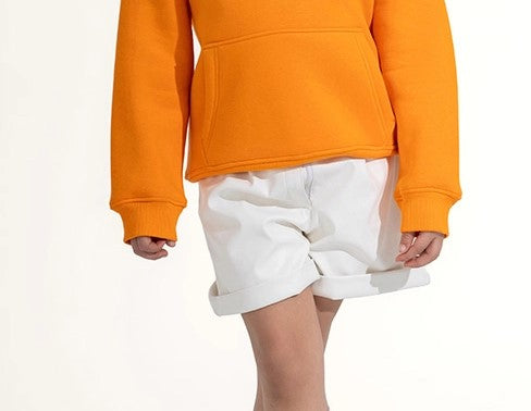 Faux Leather Cuffed Shorts