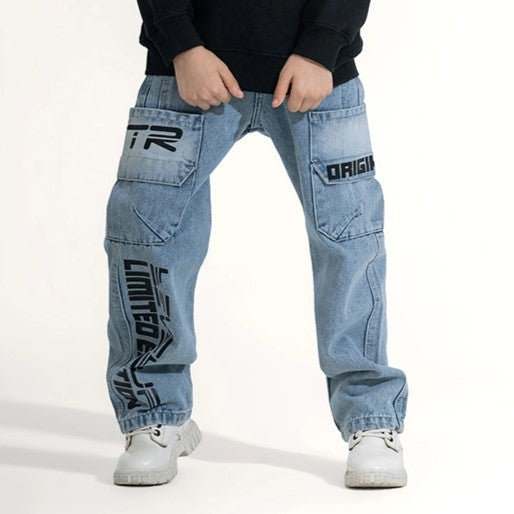 Original Script Cargo Jeans