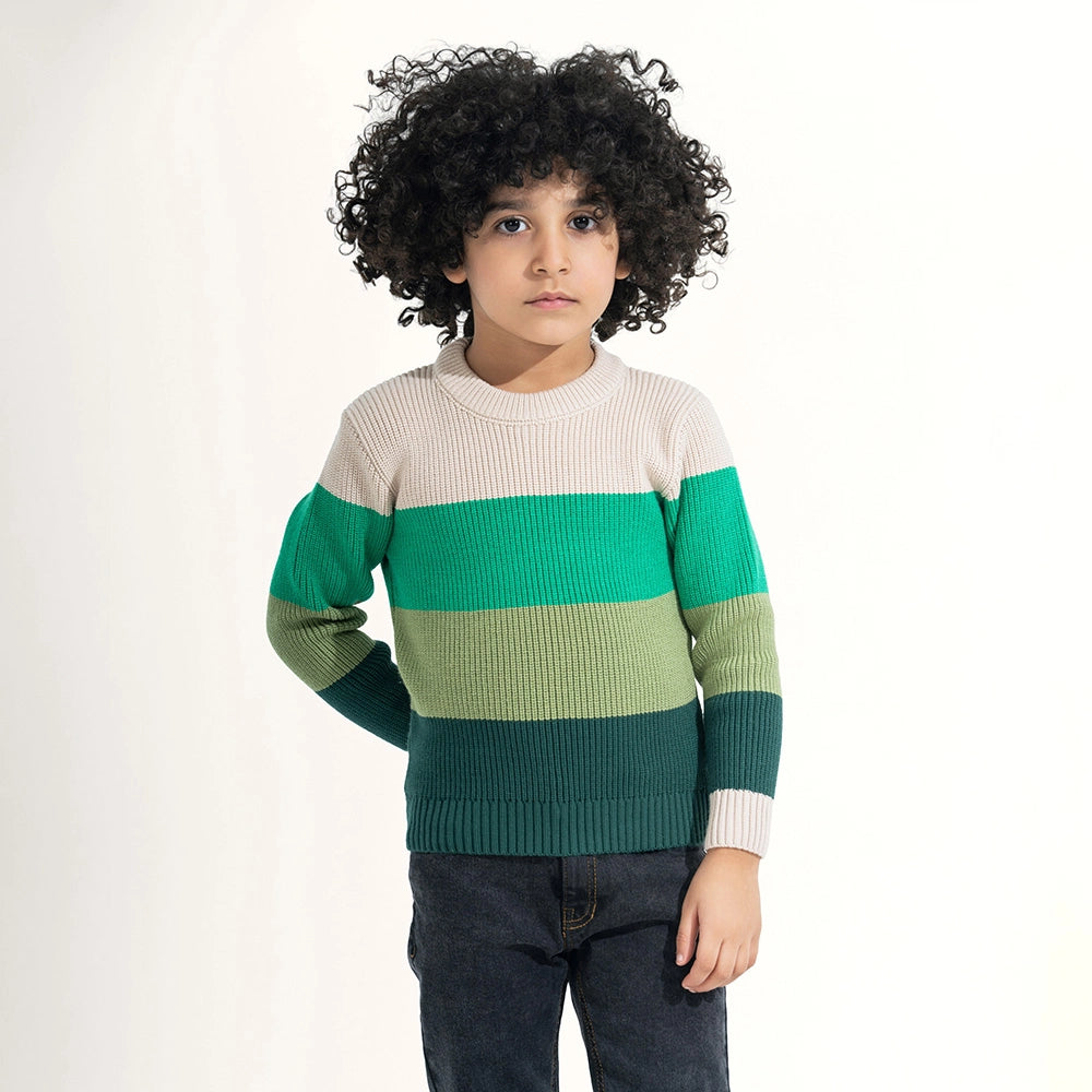 Earth Tones Block Stripe Knit