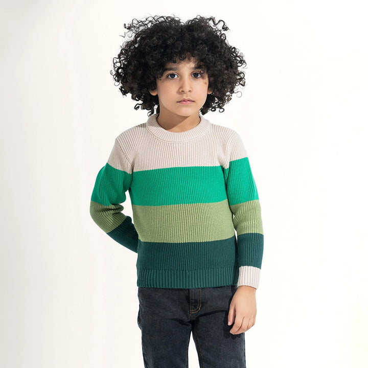 Earth Tones Block Stripe Knit