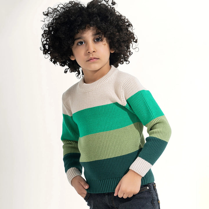 Earth Tones Block Stripe Knit