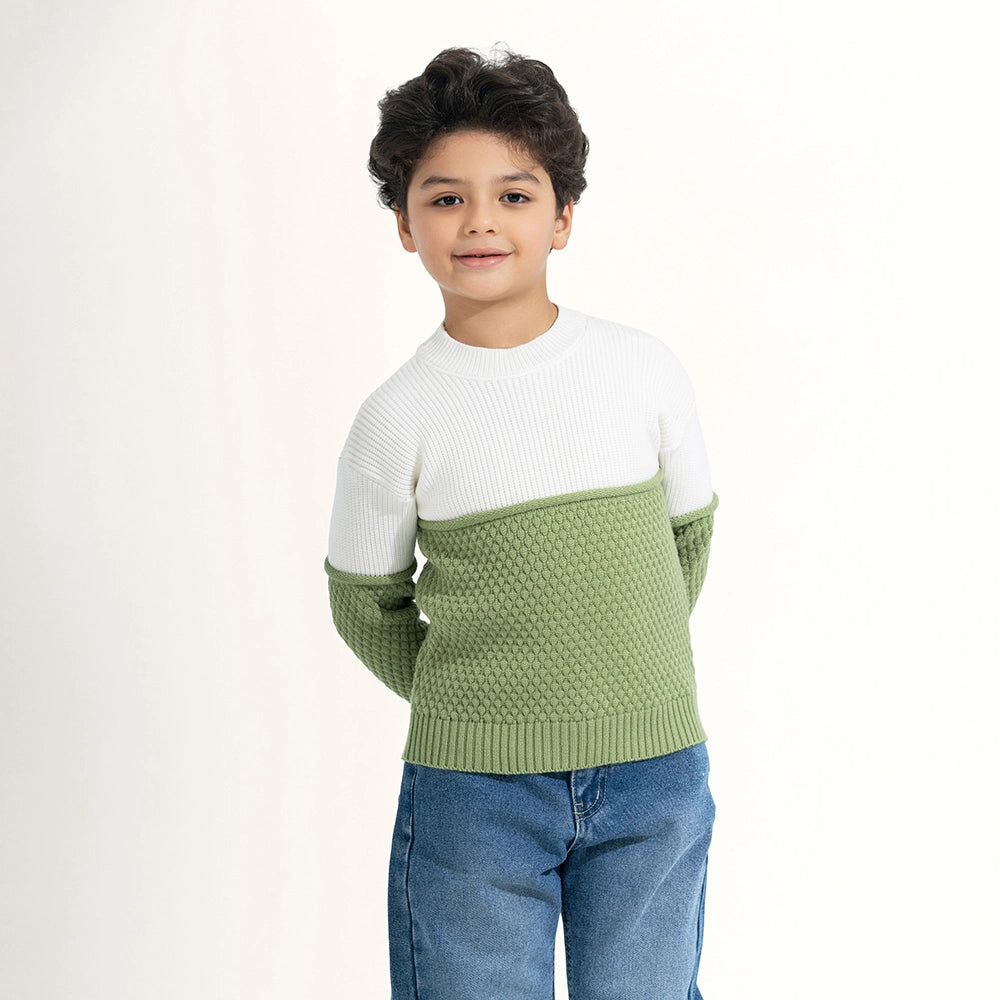 The Textured Block Pullover