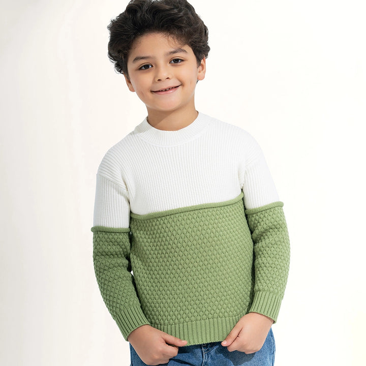 The Textured Block Pullover