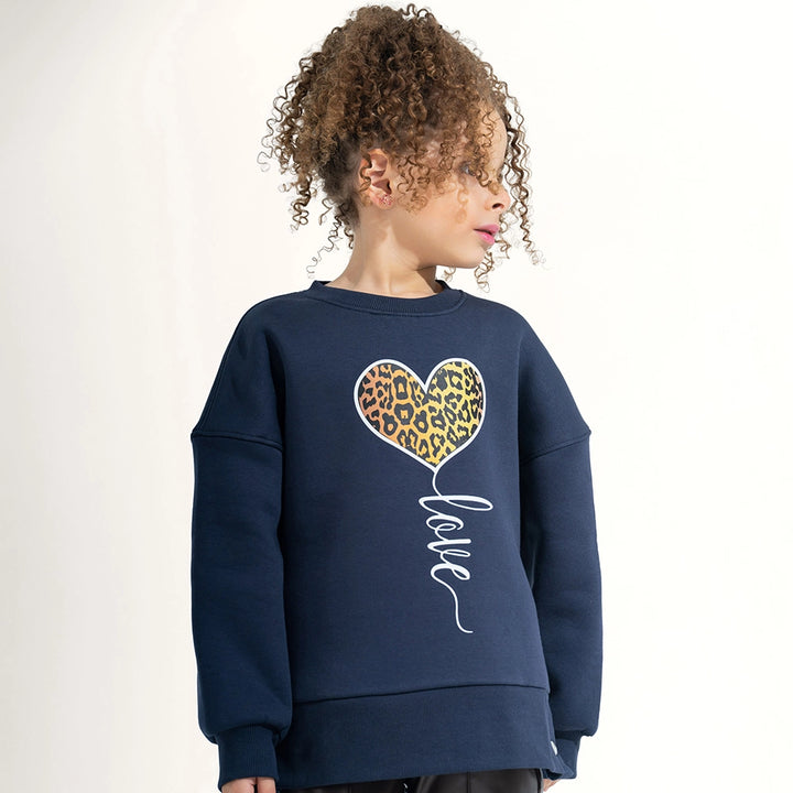 Leopard Heart Sweatshirt