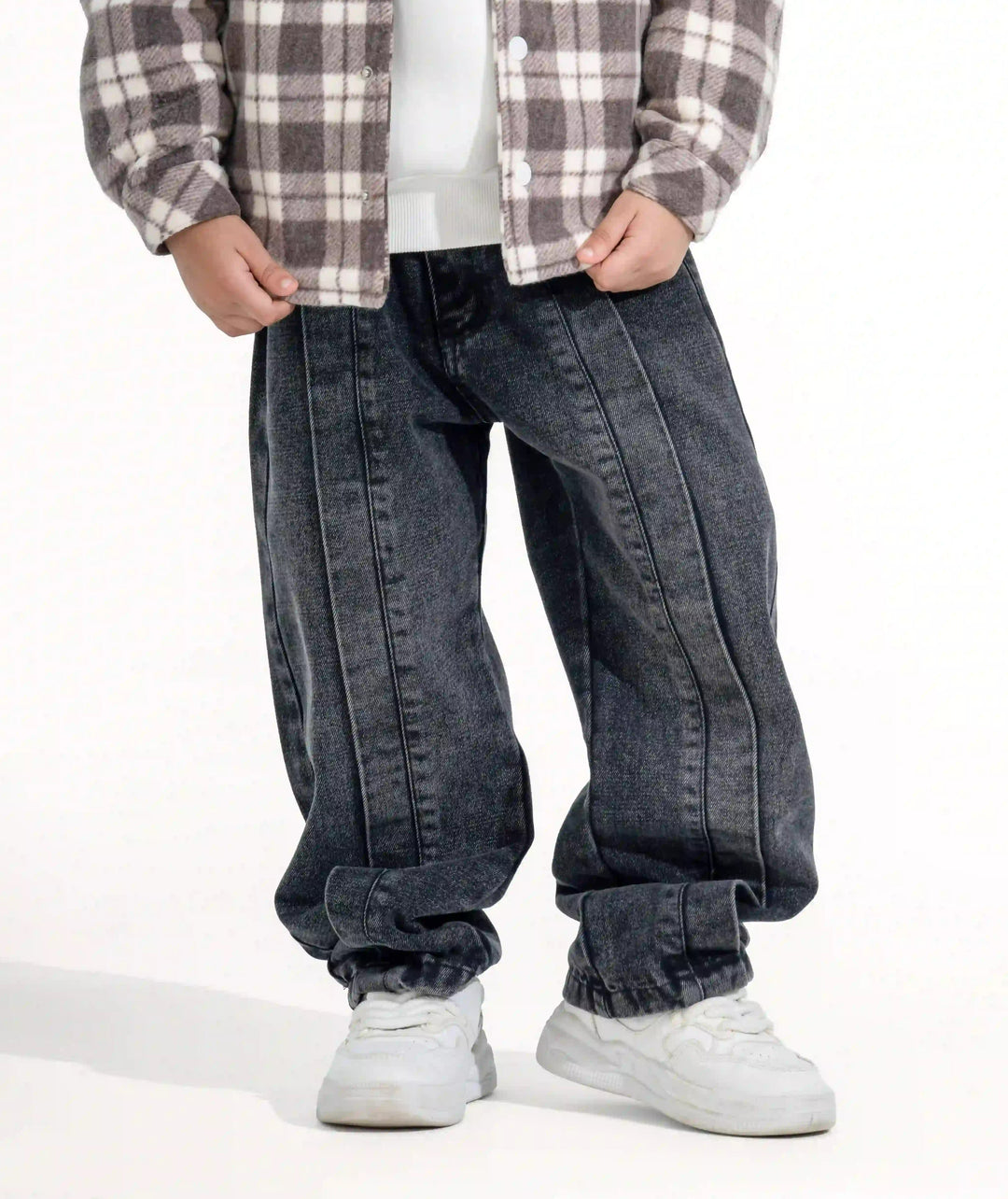 Kids' Seamed Baggy Jeans