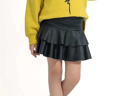 Ruffled Tiered Mini Skirt