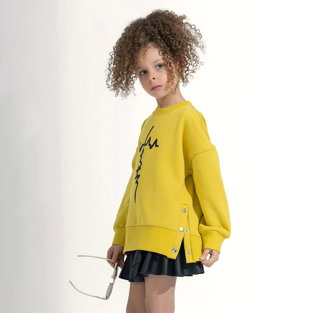 Oversized Split Hem Sweatshirt