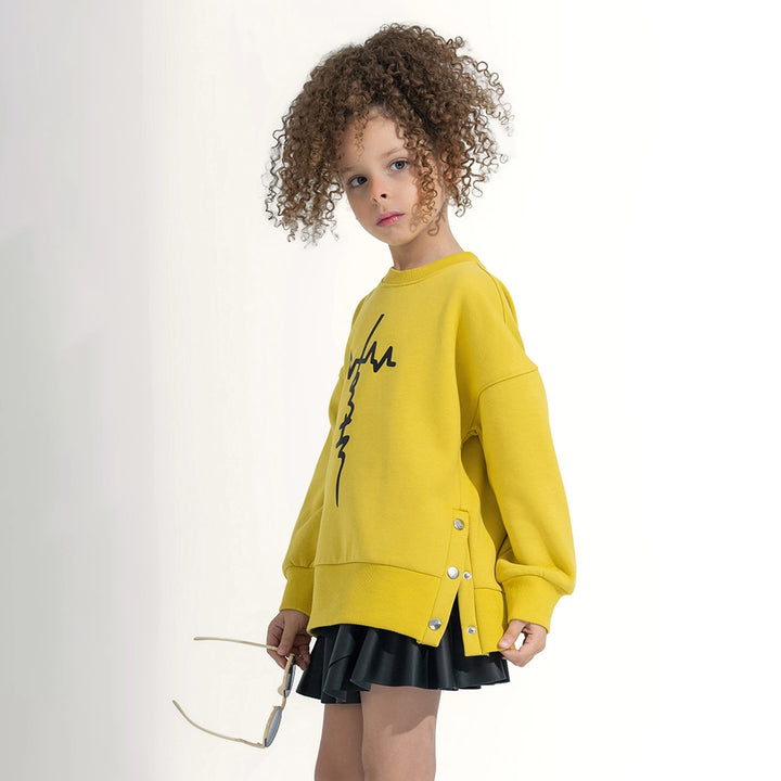 Oversized Split Hem Sweatshirt