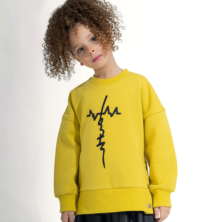 Oversized Split Hem Sweatshirt