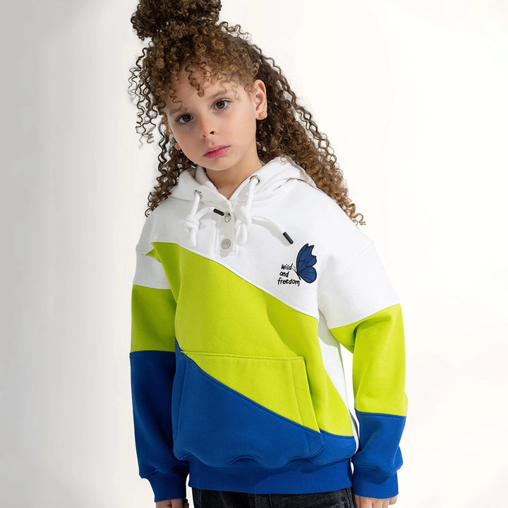 Three-Tone Color Block Hoodie