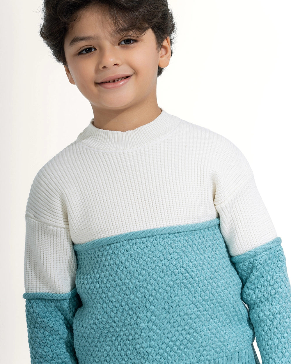 The Textured Block Pullover