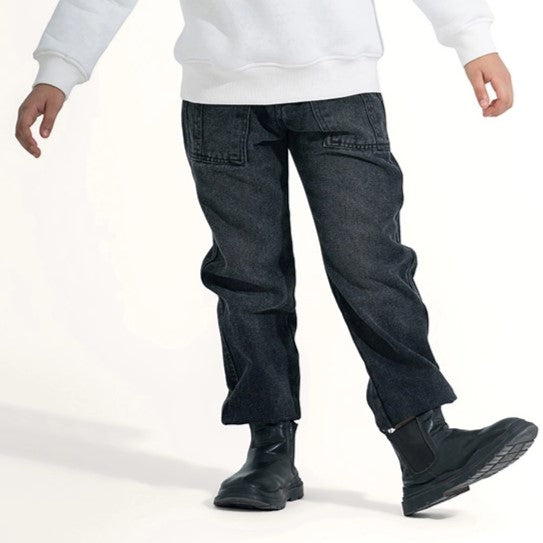 Loose-Fit Cargo Jeans