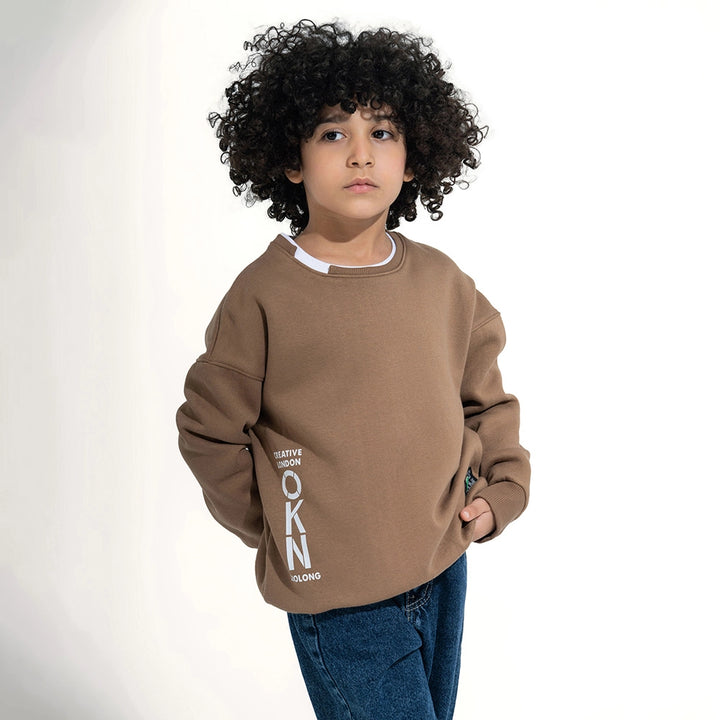 Simple Solid Color Sweatshirt