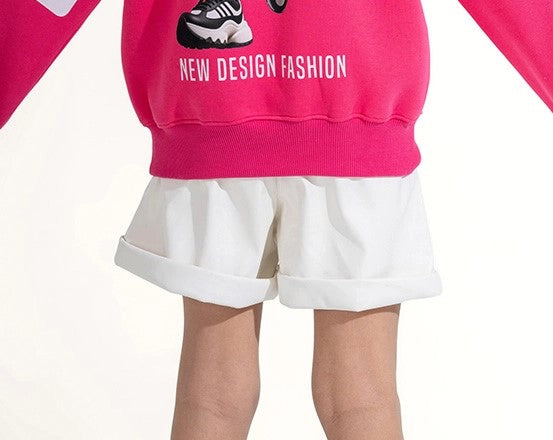 Faux Leather Cuffed Shorts