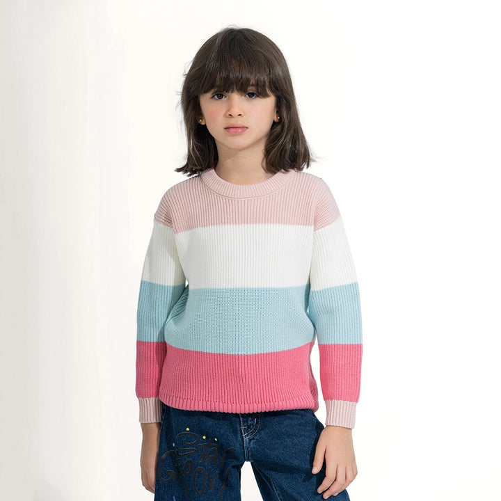 Pastel Stripe Knit Sweater