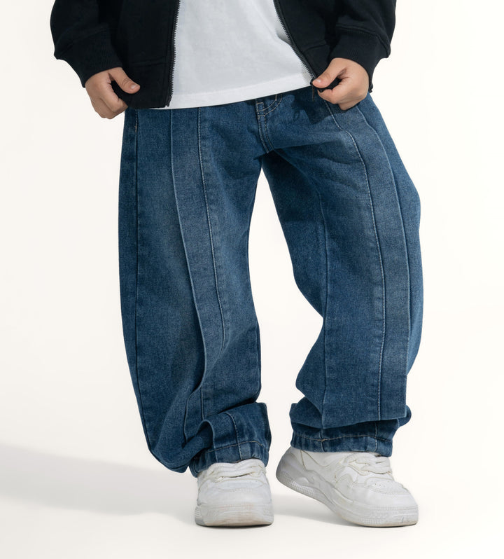 Kids' Seamed Baggy Jeans