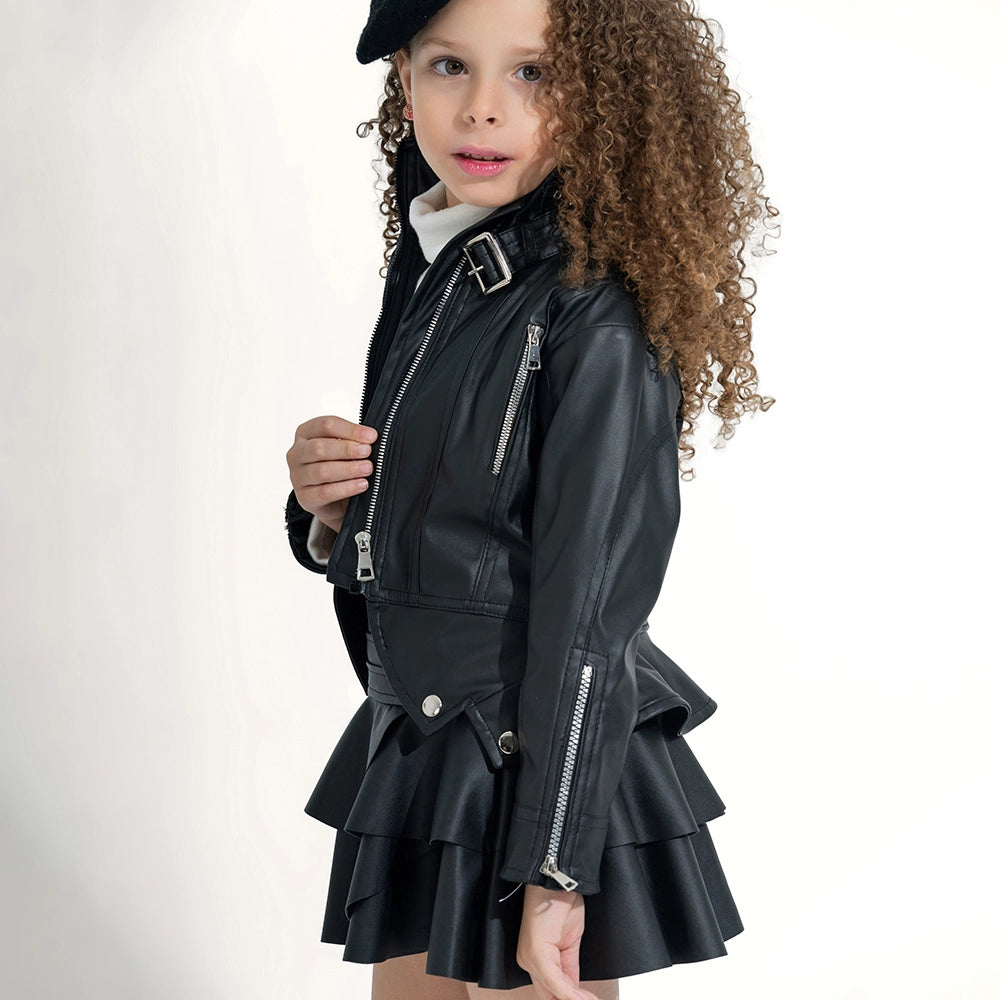 Moto Style Zip Detail Jacket