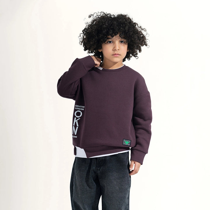 Simple Solid Color Sweatshirt