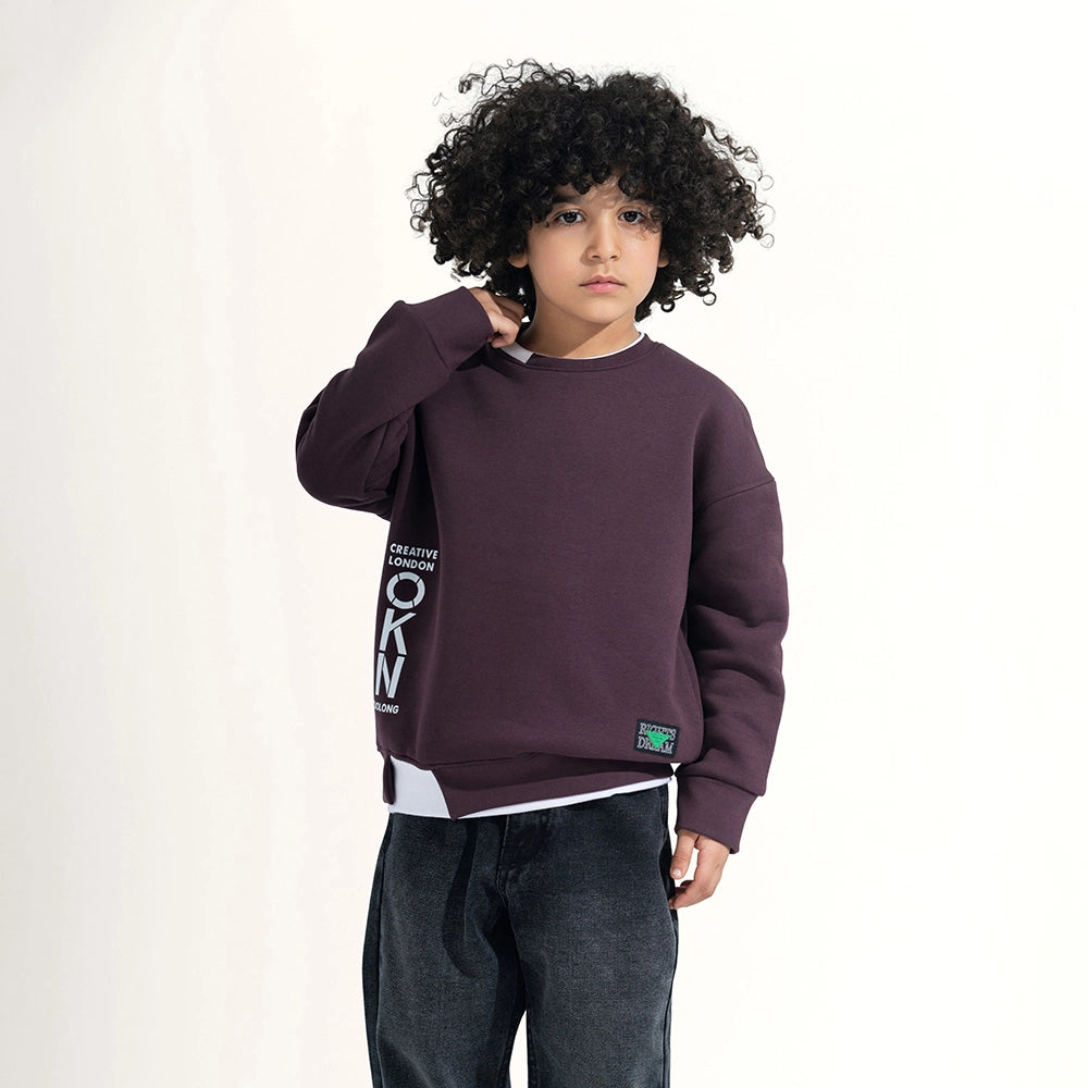 Simple Solid Color Sweatshirt