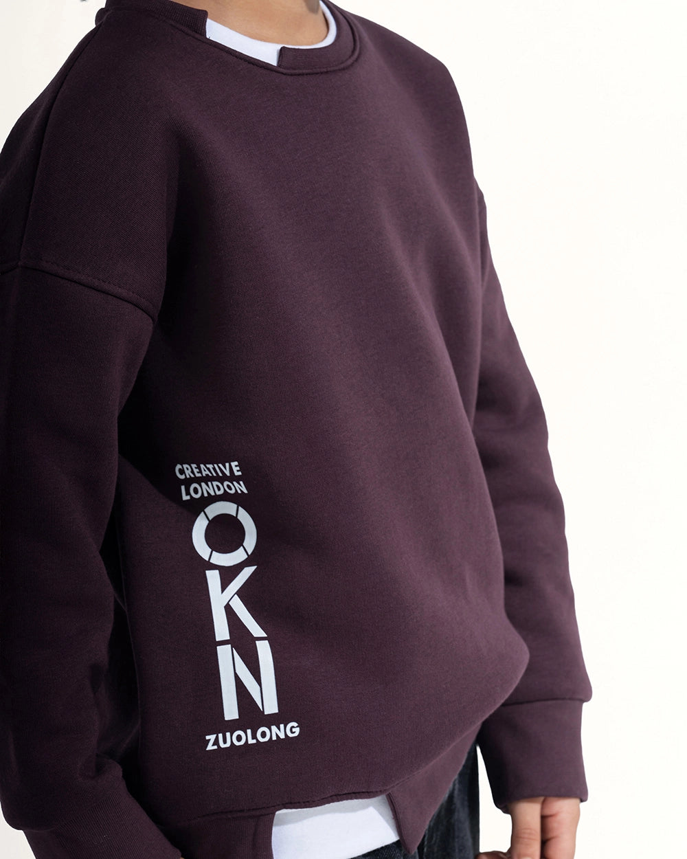 Simple Solid Color Sweatshirt