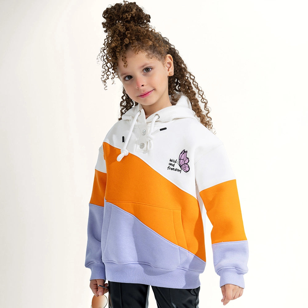 Three-Tone Color Block Hoodie